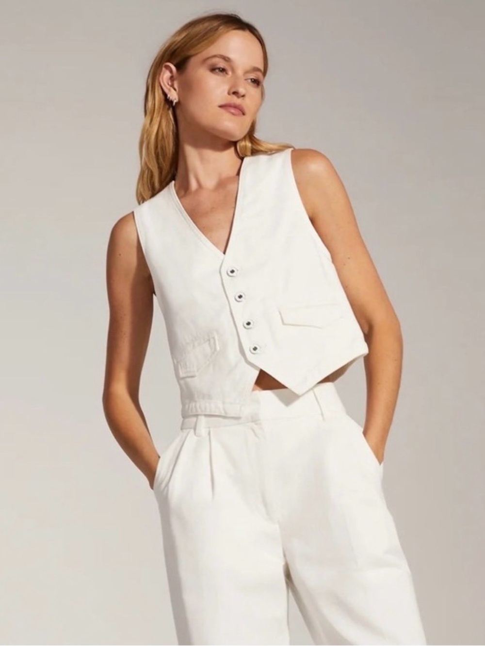 NWT Favorite Daughter The Poppy Vest -Geneva  SIZE MEDIUM